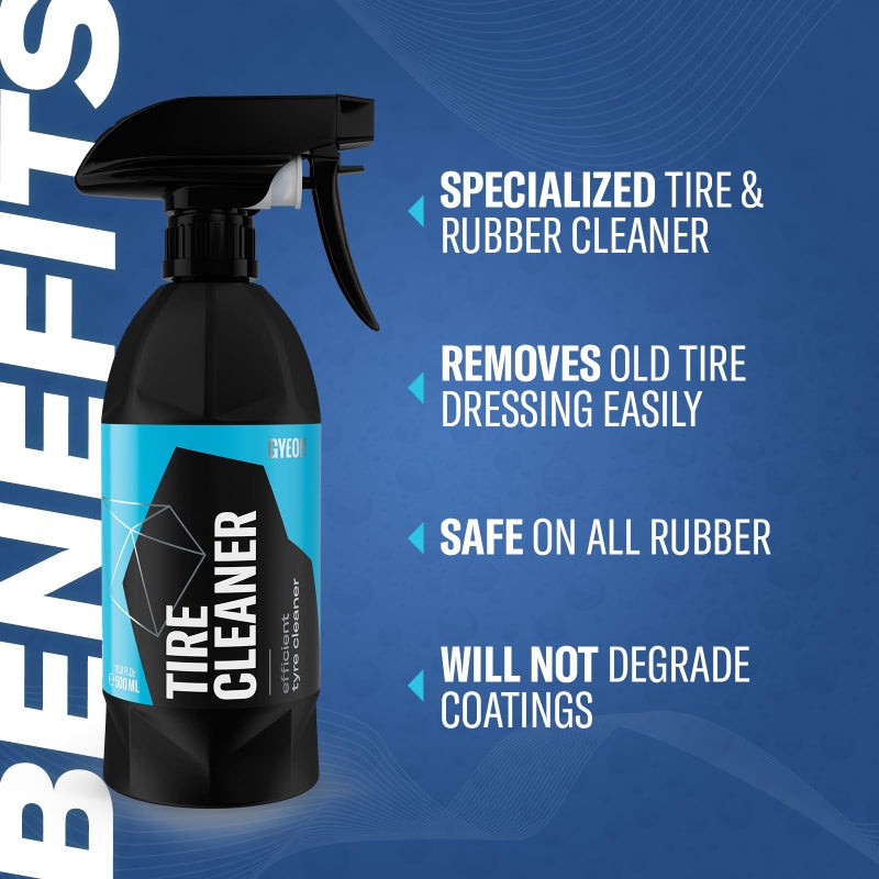 Gyeon Tire Cleaner Advanced Rubber Cleaner For Tires Trim Mats Restores Deep Clean And Preparation Removes Embedded Dirt Grime Dressing Residue Long Lasting Results Detailing Essential - Image 2